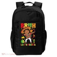 Bruh Lets Fiestas Dabbing Mexican Poncho Cinco De Mayo Gift Backpack thumb 0