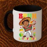 Bruh Lets Fiestas Dabbing Mexican Poncho Cinco De Mayo Gift Coffee Mug thumb 2