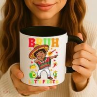 Bruh Lets Fiestas Dabbing Mexican Poncho Cinco De Mayo Gift Coffee Mug thumb 3