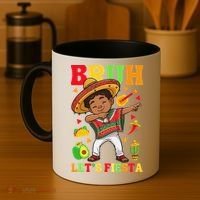 Bruh Lets Fiestas Dabbing Mexican Poncho Cinco De Mayo Gift Coffee Mug thumb 4