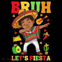 Bruh Lets Fiestas Dabbing Mexican Poncho Cinco De Mayo Gift Coffee Mug thumb 5