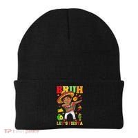 Bruh Lets Fiestas Dabbing Mexican Poncho Cinco De Mayo Gift Beanie thumb 0