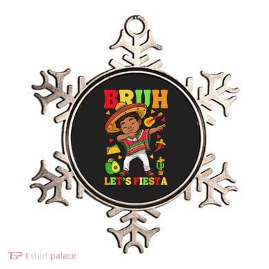 Bruh Lets Fiestas Dabbing Mexican Poncho Cinco De Mayo Gift Ornament