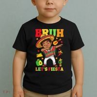 Bruh Lets Fiestas Dabbing Mexican Poncho Cinco De Mayo Gift Toddler T-Shirt thumb 2