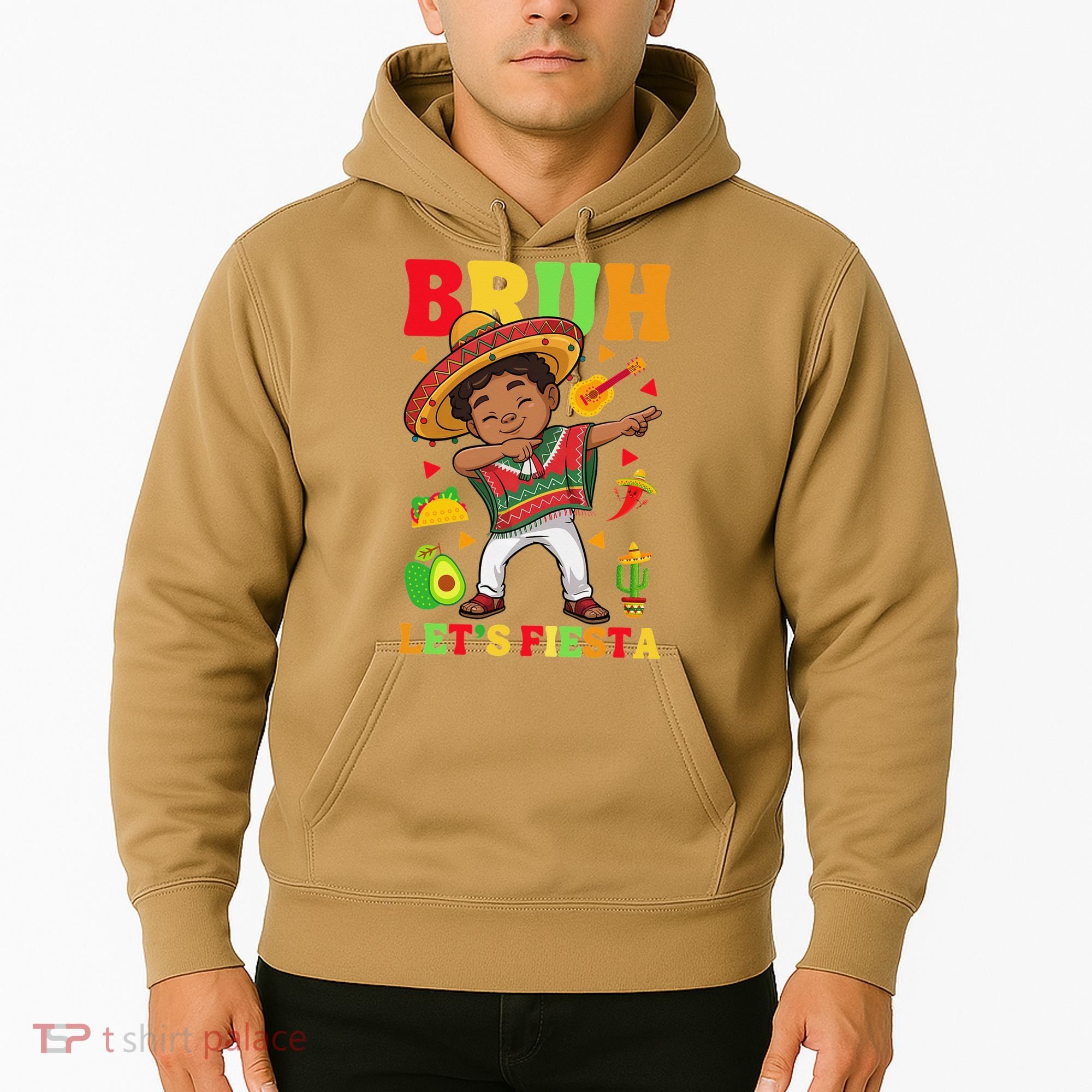 Bruh Lets Fiestas Dabbing Mexican Poncho Cinco De Mayo Gift Hoodie