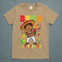 Bruh Lets Fiestas Dabbing Mexican Poncho Cinco De Mayo Gift T-Shirt thumb 5