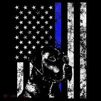 Blue Line Flag K9 Labrador Retriever Police Dog Coffee Mug thumb 5