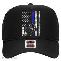 Blue Line Flag K9 Labrador Retriever Police Dog Hat thumb 0