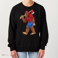 Bigfoot Lumberjack Funny Woodworking Sasquatch Lover Women's Sweatshirt thumb 0