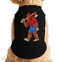 Bigfoot Lumberjack Funny Woodworking Sasquatch Lover Doggie Tank thumb 0