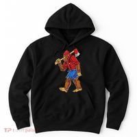 Bigfoot Lumberjack Funny Woodworking Sasquatch Lover Hoodie thumb 0
