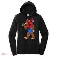 Bigfoot Lumberjack Funny Woodworking Sasquatch Lover Women's Hoodie thumb 0