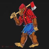 Bigfoot Lumberjack Funny Woodworking Sasquatch Lover Women's Hoodie thumb 2