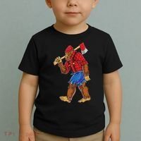 Bigfoot Lumberjack Funny Woodworking Sasquatch Lover Toddler T-Shirt thumb 2