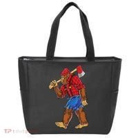 Bigfoot Lumberjack Funny Woodworking Sasquatch Lover Tote Bag thumb 0