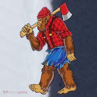 Bigfoot Lumberjack Funny Woodworking Sasquatch Lover Sport-Tek Competitor United Soccer Jersey thumb 4