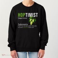 Beer Lovers Funny Hoptimist Hops Beer Party Women's Sweatshirt thumb 0