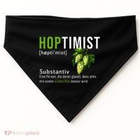 Beer Lovers Funny Hoptimist Hops Beer Party USA-Made Doggie Bandana thumb 0