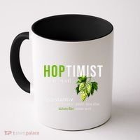 Beer Lovers Funny Hoptimist Hops Beer Party Coffee Mug thumb 0
