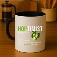 Beer Lovers Funny Hoptimist Hops Beer Party Coffee Mug thumb 4