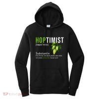 Beer Lovers Funny Hoptimist Hops Beer Party Women's Hoodie thumb 0