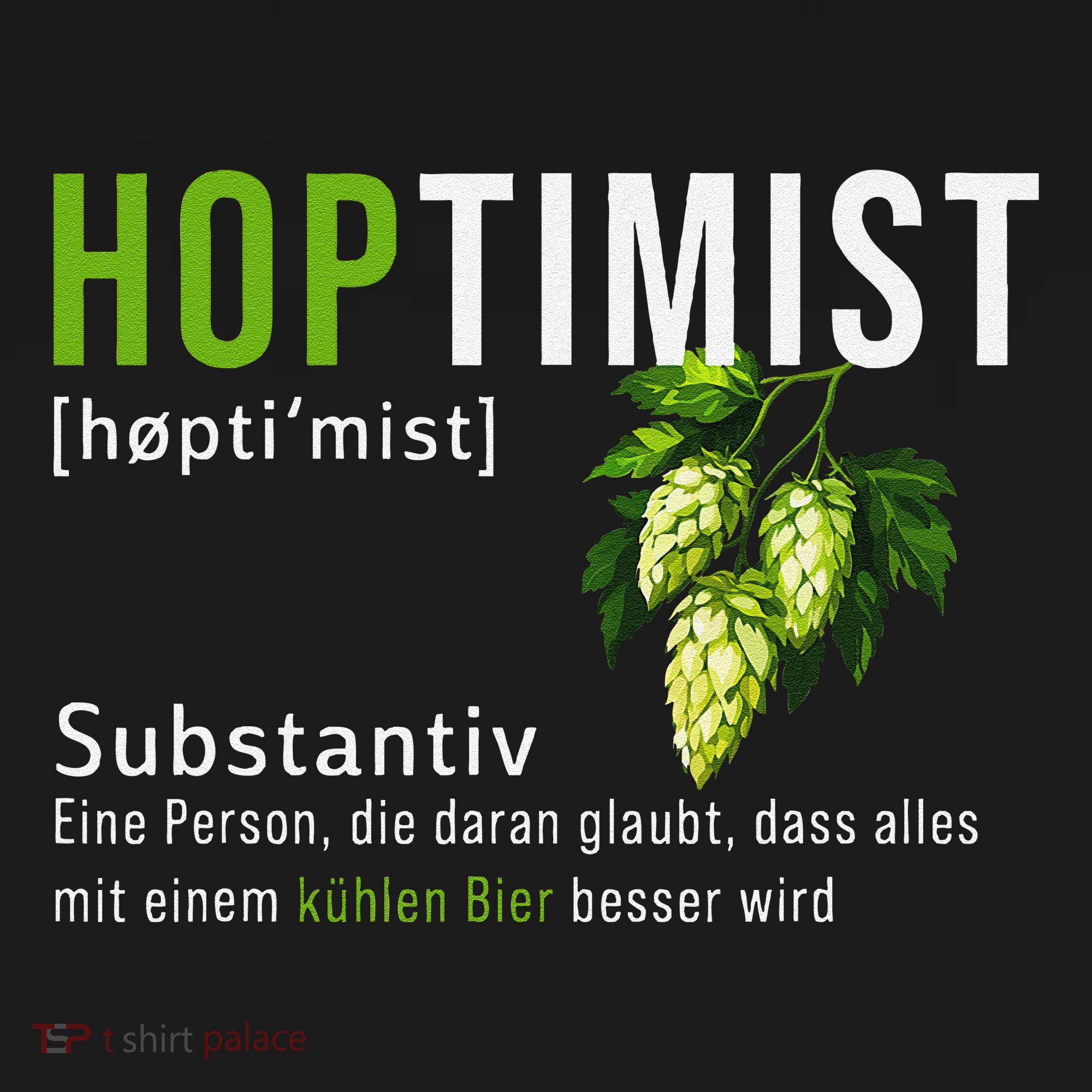 Beer Lovers Funny Hoptimist Hops Beer Party Women's Hoodie