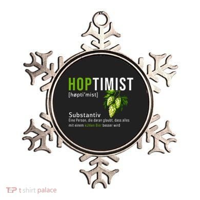Beer Lovers Funny Hoptimist Hops Beer Party Ornament