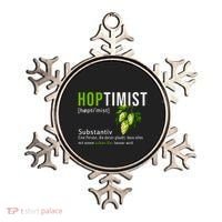 Beer Lovers Funny Hoptimist Hops Beer Party Ornament thumb 0