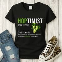 Beer Lovers Funny Hoptimist Hops Beer Party Women's T-Shirt thumb 3