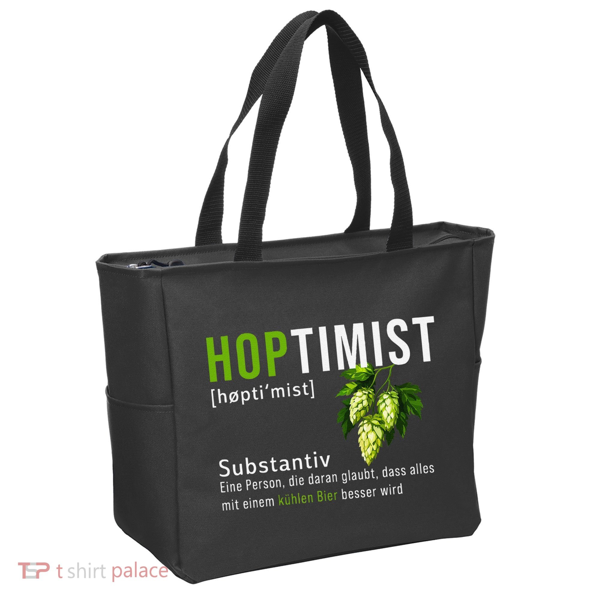 Beer Lovers Funny Hoptimist Hops Beer Party Tote Bag