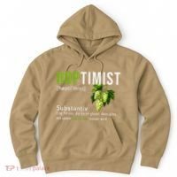 Beer Lovers Funny Hoptimist Hops Beer Party Hoodie thumb 0