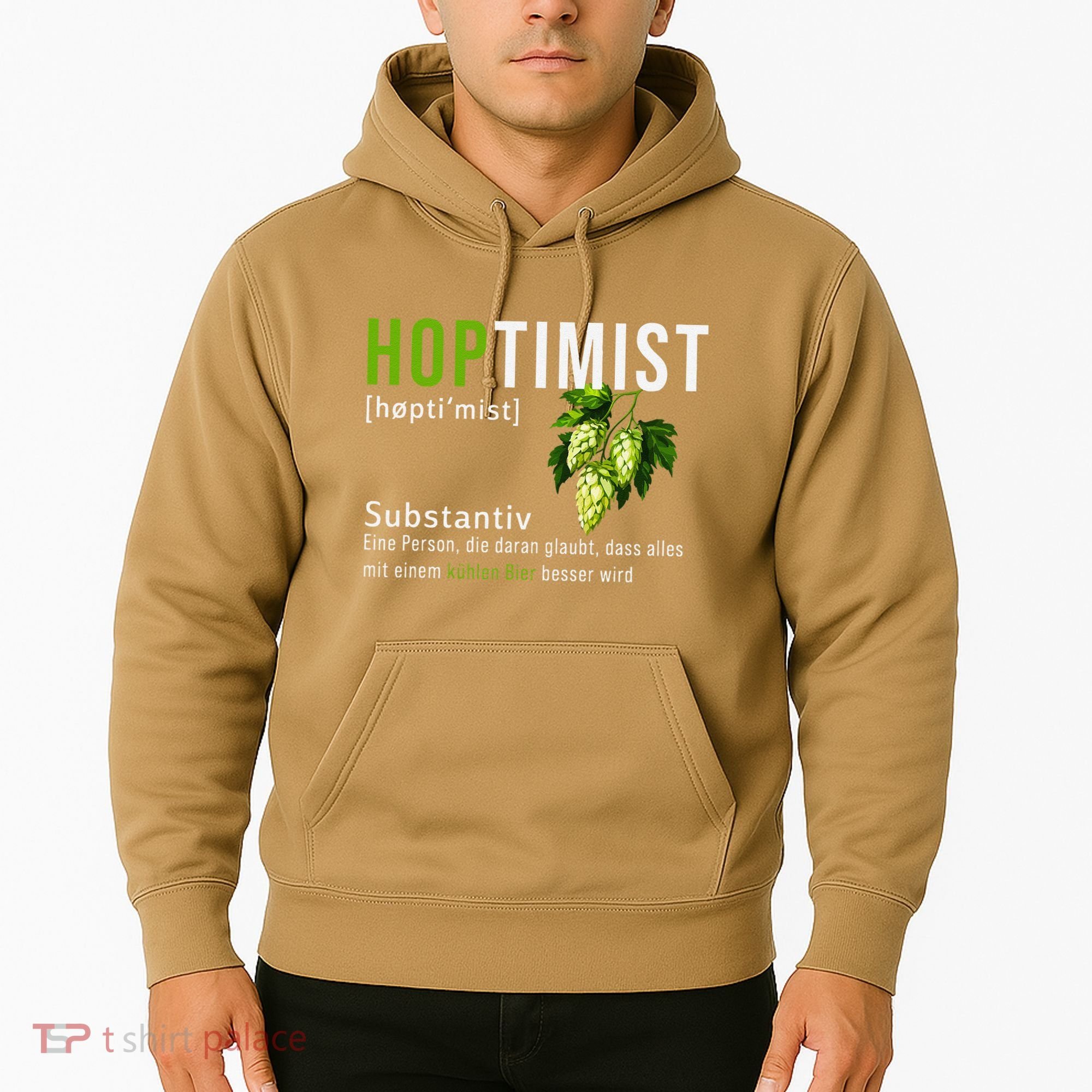 Beer Lovers Funny Hoptimist Hops Beer Party Hoodie