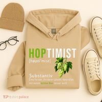 Beer Lovers Funny Hoptimist Hops Beer Party Hoodie thumb 4