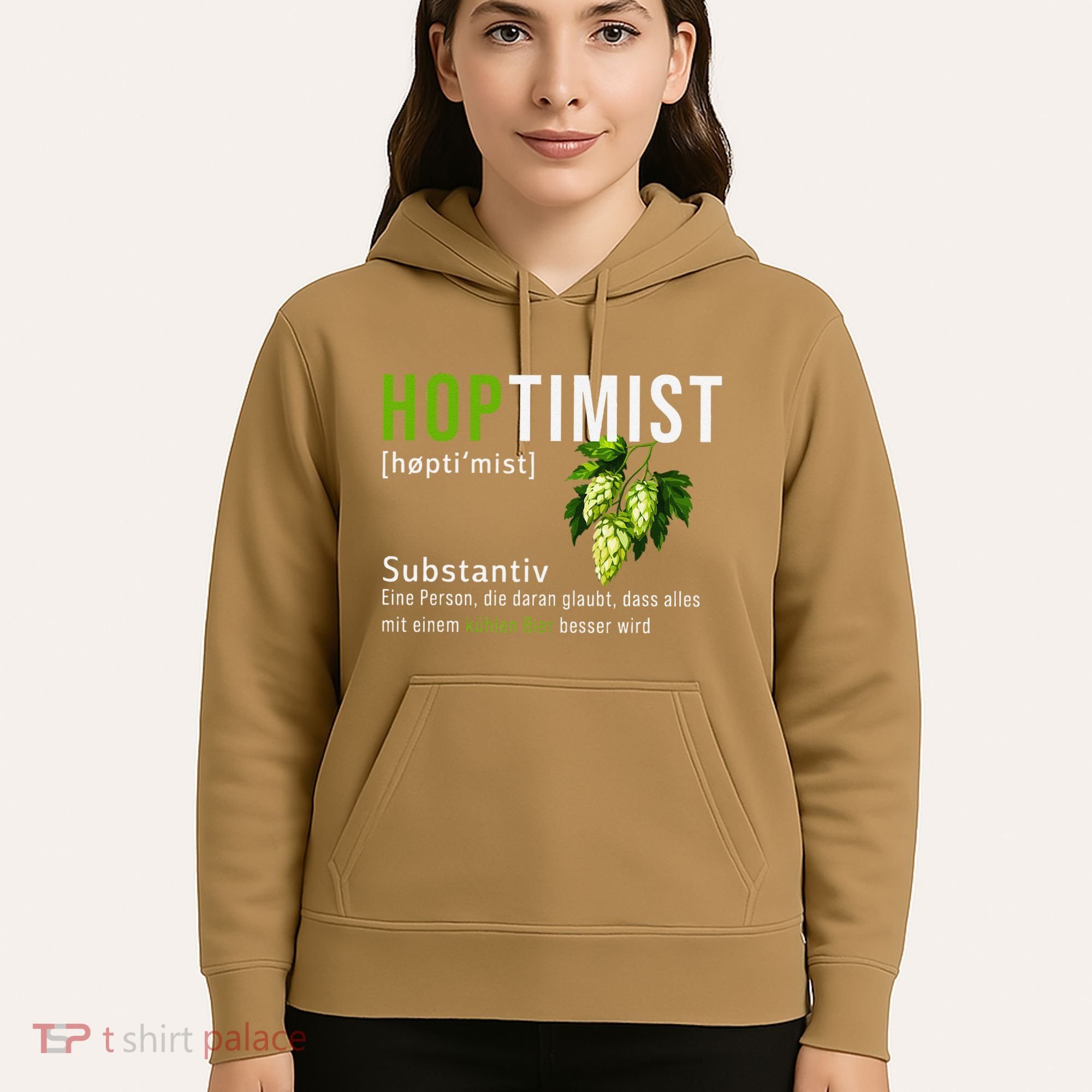 Beer Lovers Funny Hoptimist Hops Beer Party Hoodie