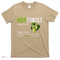Beer Lovers Funny Hoptimist Hops Beer Party T-Shirt thumb 0