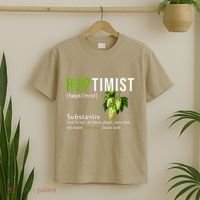 Beer Lovers Funny Hoptimist Hops Beer Party T-Shirt thumb 2