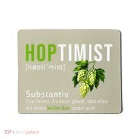 Beer Lovers Funny Hoptimist Hops Beer Party Mousepad thumb 0
