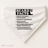 Beard Lover Funny Beard Facts Bearded Guy Humor USA-Made Doggie Bandana thumb 0