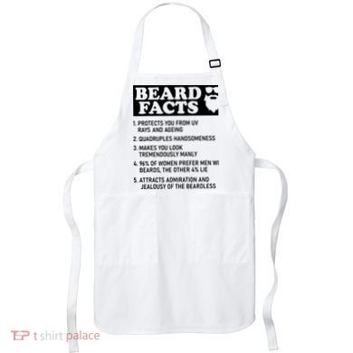 Beard Lover Funny Beard Facts Bearded Guy Humor Apron