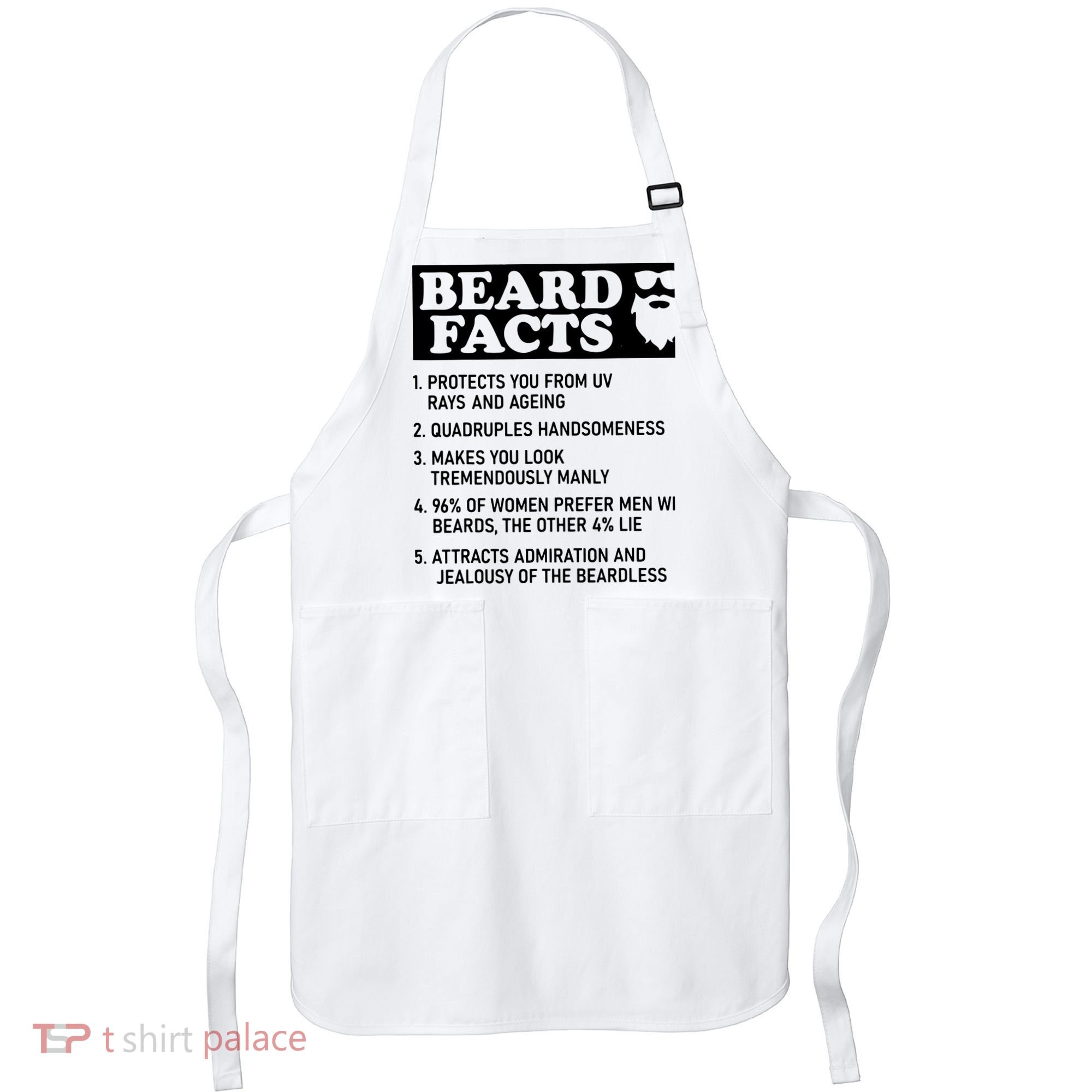 Beard Lover Funny Beard Facts Bearded Guy Humor Apron