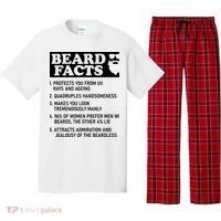 Beard Lover Funny Beard Facts Bearded Guy Humor Pajama Set thumb 0