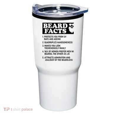 Beard Lover Funny Beard Facts Bearded Guy Humor Tumbler