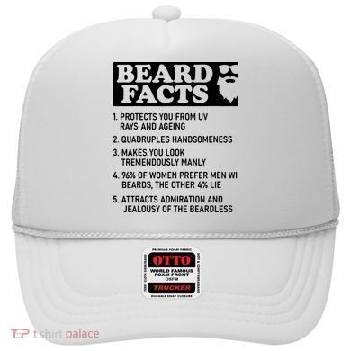 Beard Lover Funny Beard Facts Bearded Guy Humor Hat