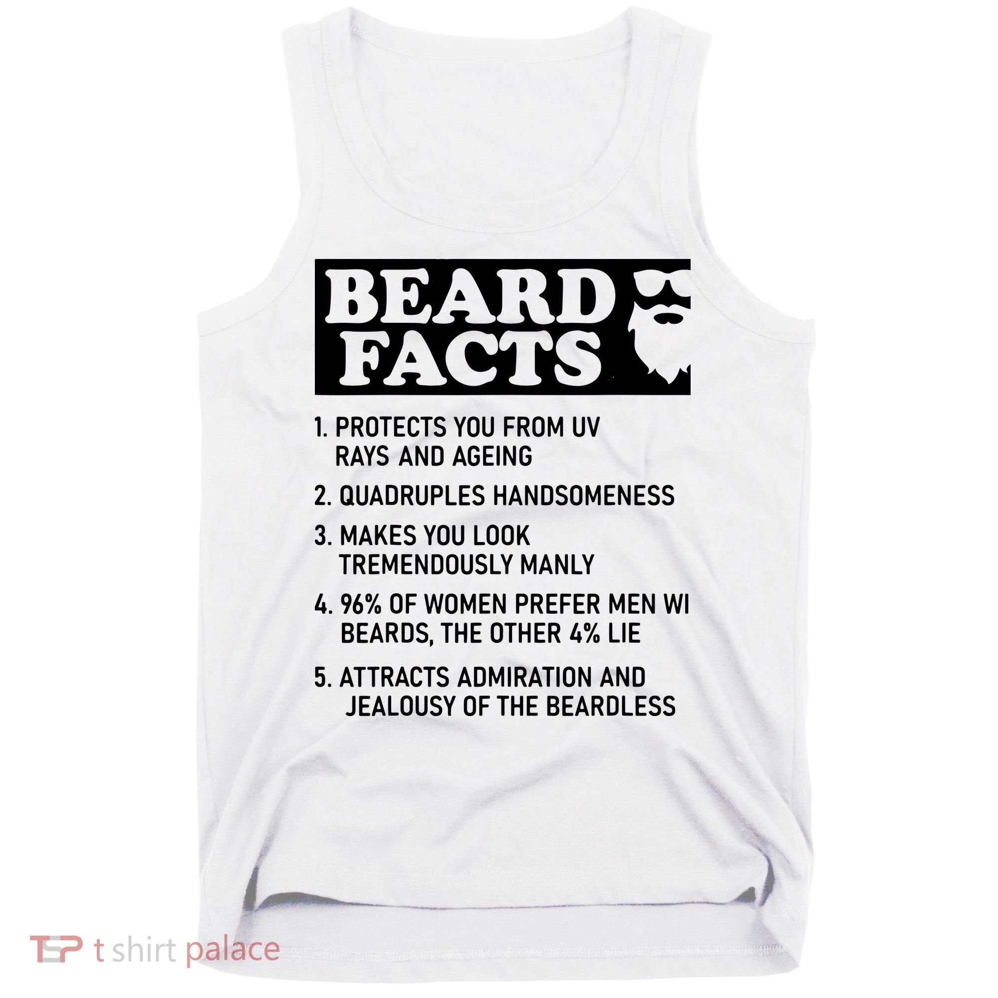Beard Lover Funny Beard Facts Bearded Guy Humor Tank Top