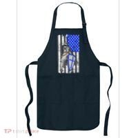 Blue Line Flag Templar Knight Warrior Apron thumb 0