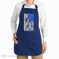 Blue Line Flag Templar Knight Warrior Apron thumb 2
