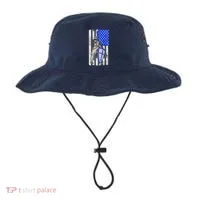 Blue Line Flag Templar Knight Warrior Bucket Hat thumb 0