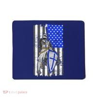 Blue Line Flag Templar Knight Warrior Mousepad thumb 0