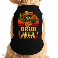 Bruh Let's Fiesta May 5th Mexican Party Cinco De Mayo Funny Doggie Tank thumb 0