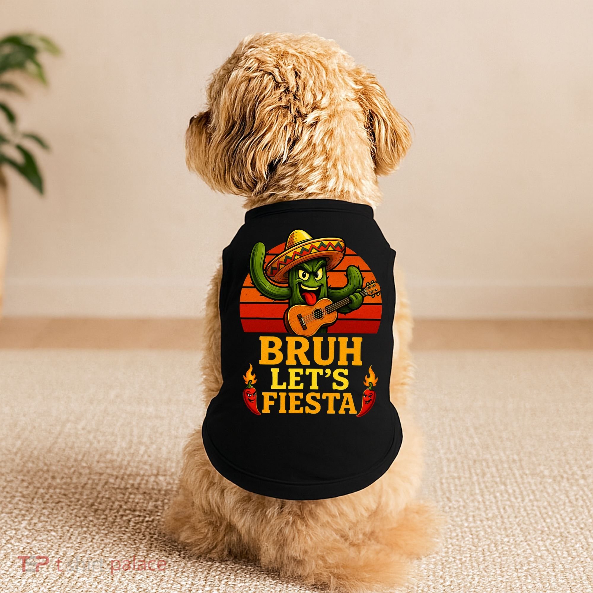 Bruh Let's Fiesta May 5th Mexican Party Cinco De Mayo Funny Doggie Tank